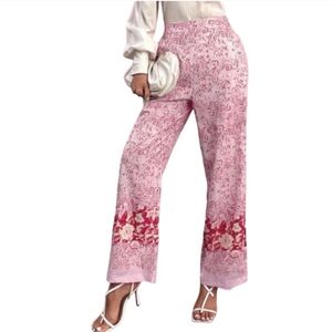 Zara wide leg linen pants